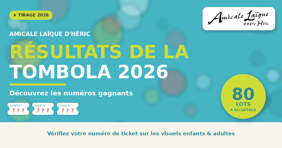 Soirée remise des lots 2026